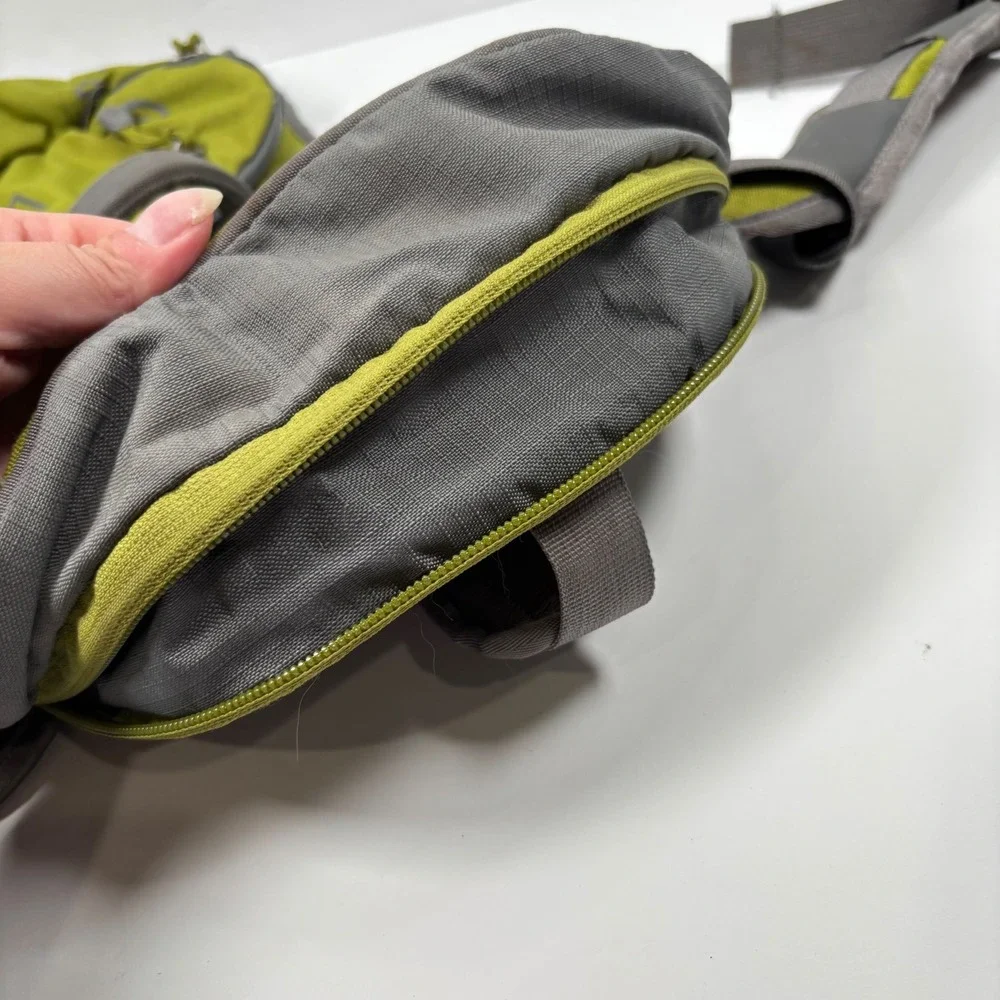 REI Unisex Small ULTRA Dog Pack Hiking Harness Saddlebag Green Grey Reflective